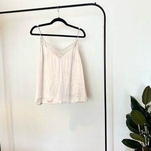 H&M Cream Silk Lace Cami